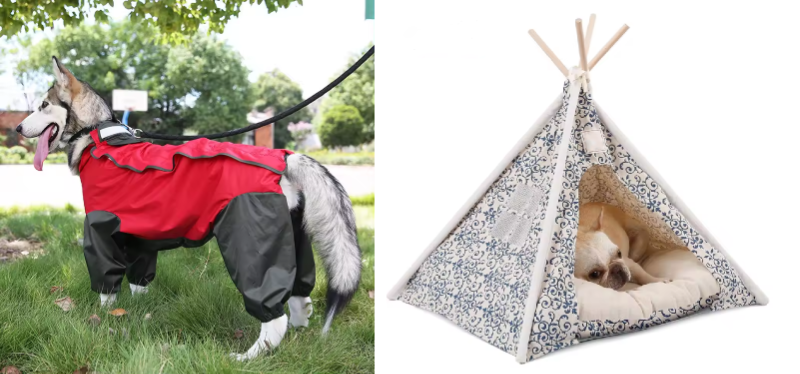 Bundle of Dog Tent & Dog Raincoat